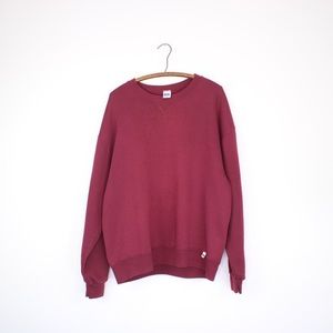 Vintage Burgundy Red Russell Sweatshirt